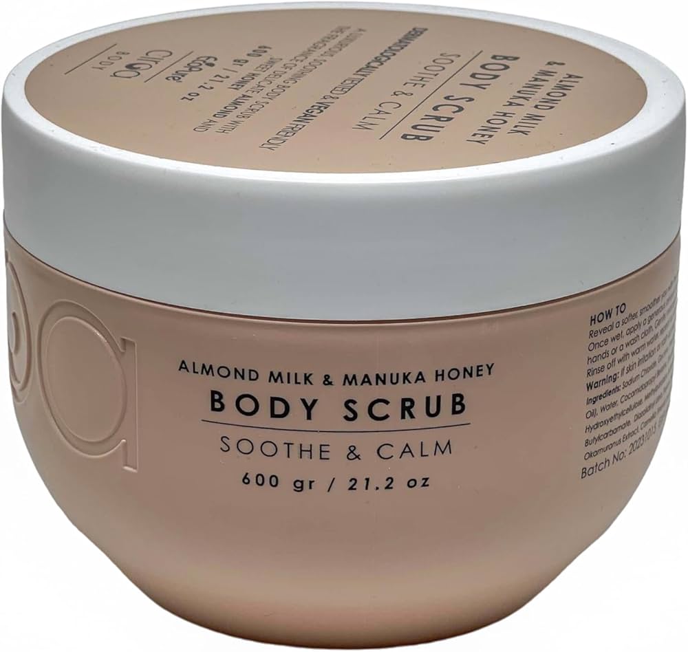 Ciroa Almond Milk & Manuka Honey Body Scrub - (Australian Owned) 21.1 OZ