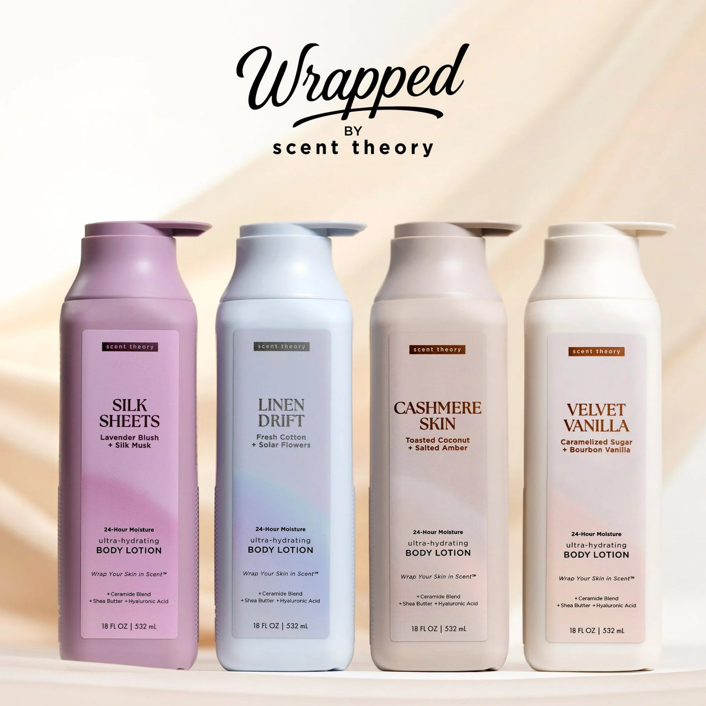 Scent Theory Body Lotion with Shea Butter- Cashmere Skin, 18 oz