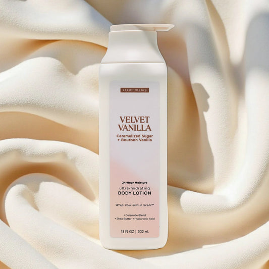 Scent Theory Body Lotion with Shea Butter- Velvet Vanilla, 18 oz