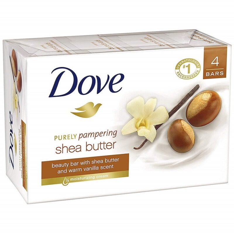 Dove Shea Butter Soap Bar (Pack of 4)