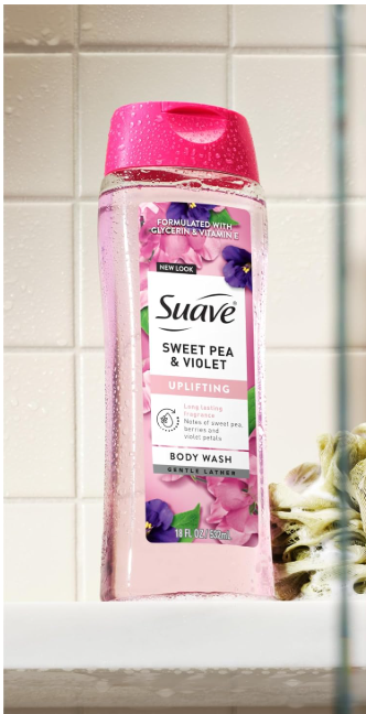Suave Sweet Pea & Violet Body Wash (Uplifting)