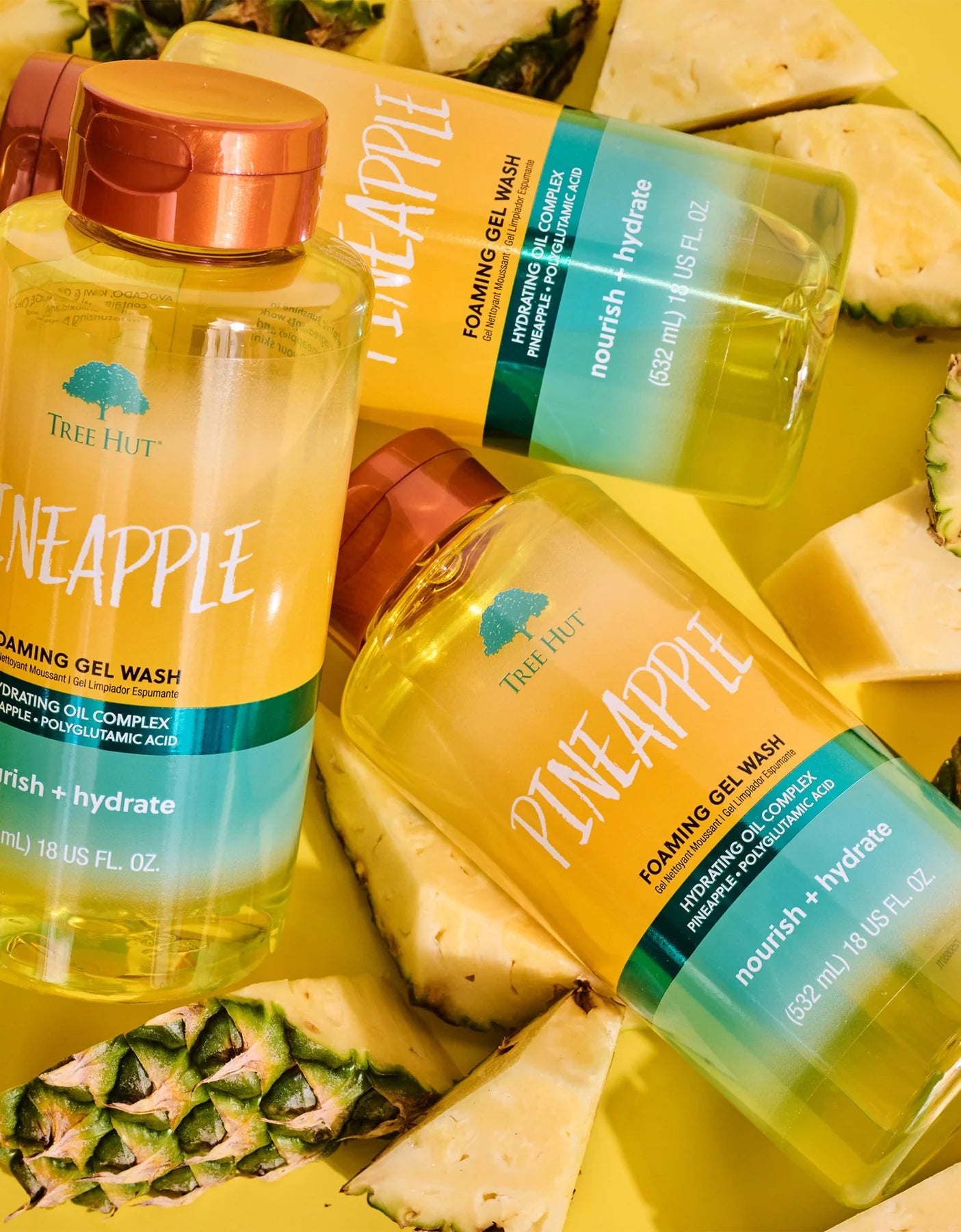Tree Hut - Pineapple foaming gel wash